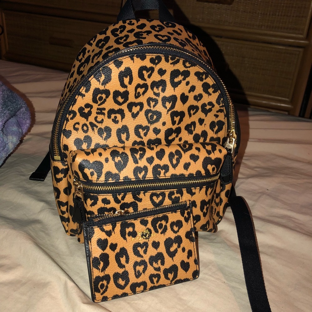 Coach backpack and wallet set